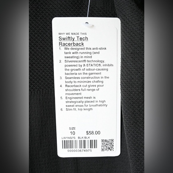 Lululemon Athletica "Swiftly" Racerback New With Tags - Picture 6 of 6